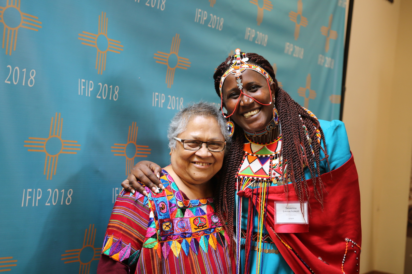 IFIP conference Myrna Cunningham, Severina Lemachokoti